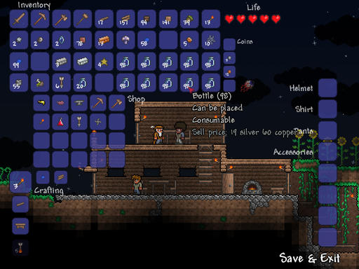 Terraria - Как быстро разбогатеть на торговле стеклотарой